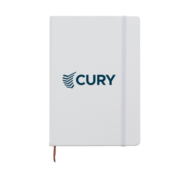 (21x15 cm) | Caderno Personalizado tipo Moleskine de Couro Sintético - SEM PAUTA - HUBZB-03005
