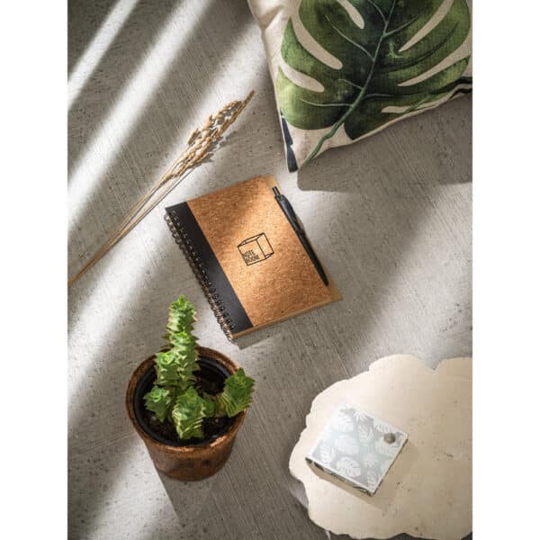 (14x10  cm) | Caderno Ecológico Personalizado Cortiça SEM PAUTA - HUBSP-93285 - Image 6