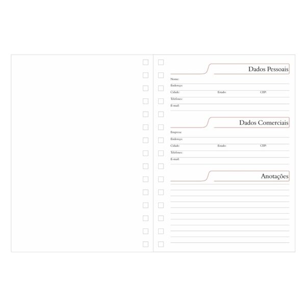 (20x16 cm) | Agenda Personalizada Diária 2024 Wire-o - HUBZB-14627 - Image 5