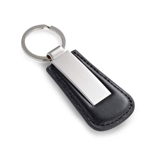 Chaveiro Com Couro Sintético e Metal - HUBSP-93171 - A Huble oferece atendimento especializado para brindes corporativos e mochilas personalizadas para empresas e agências de eventos. Sua melhor opção em brindes corporativos está na Huble com entrega para todo Brasil.