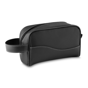 Necessaire Personalizada com gravação de logotipo de marca empresarial. Brinde corporativo exclusivo.