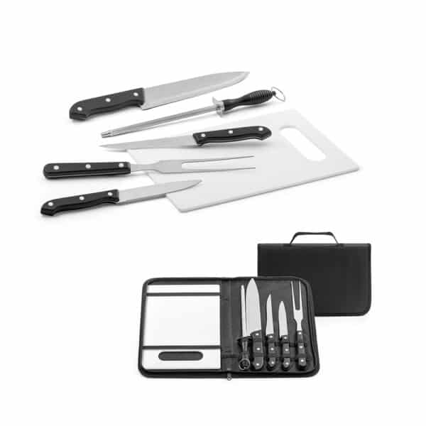 Kit Churrasco Personalizado BOTALY Estojo, Tábua e 5 Peças - HUBSP-94144 - A Huble oferece atendimento especializado para brindes corporativos e mochilas personalizadas para empresas e agências de eventos. Sua melhor opção em brindes corporativos está na Huble com entrega para todo Brasil.