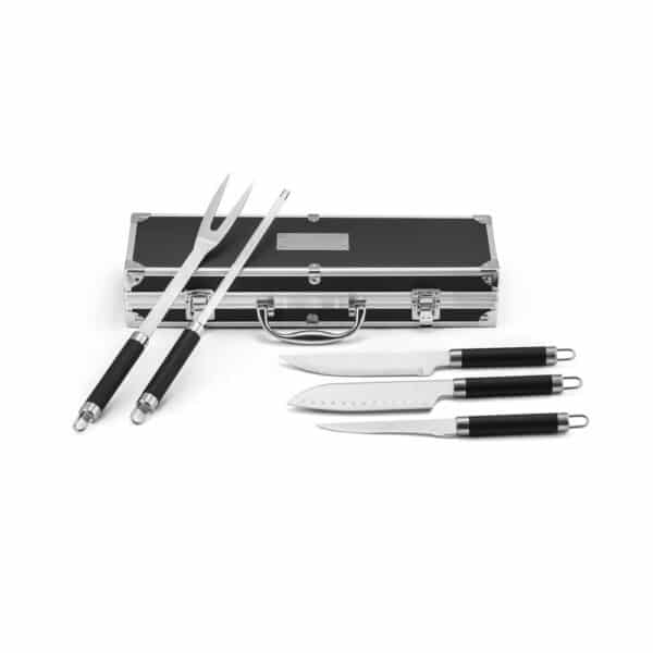 Kit Churrasco Personalizado VALASTRO com Estojo, Tábua e 3 peças- HUBSP-94109