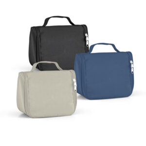 Necessaire Personalizada com personalização de logotipo de marca corporativa. Brinde personalizado exclusivo.
