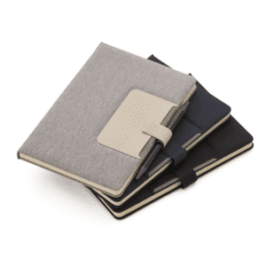 Caderno Personalizado com personalização de marca empresarial. Opção de brindes para empresa.