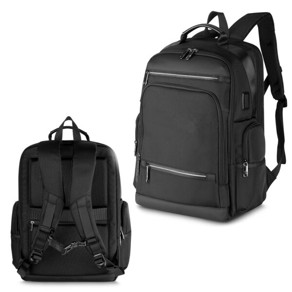Mochila Personalizada com logotipo de marca empresarial. Tipo de brindes para empresa.