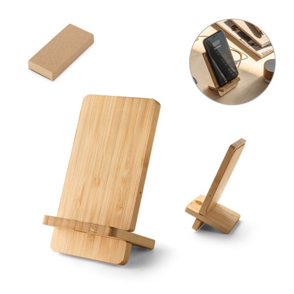Carregador Portátil Personalizado Personalizado em bambu - HUBSP-97132
