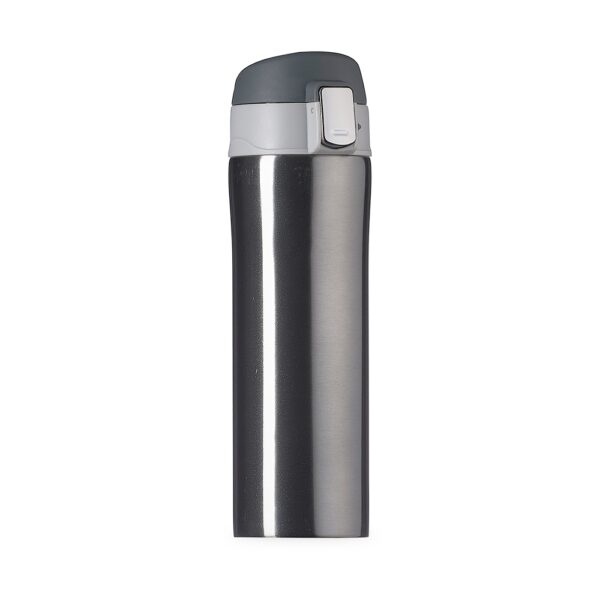 Garrafa Térmica Personalizada com gravação de logotipo de marca corporativa. Brinde personalizado criativo.