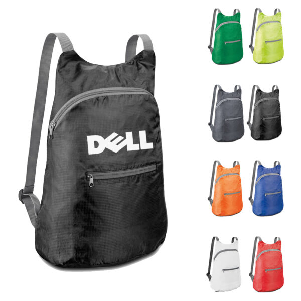 Mochila Personalizada com logotipo de marca corporativa. Tipo de brindes para empresa.