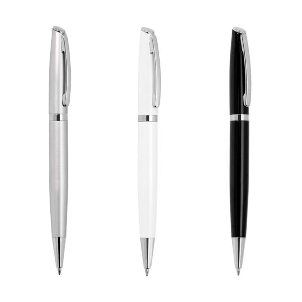 Caneta Personalizada com personalização de logotipo de marca empresarial. Brinde corporativo especial.