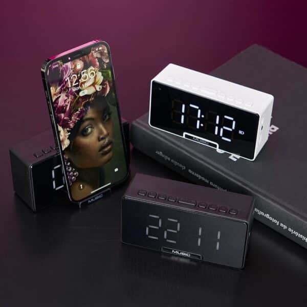 Caixa de Som Personalizada Bluetooth c/ Relógio - HUBZB-04065 - Image 3
