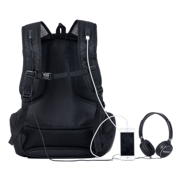 Mochila Personalizada com gravação de marca empresarial. Tipo de brindes para empresa.