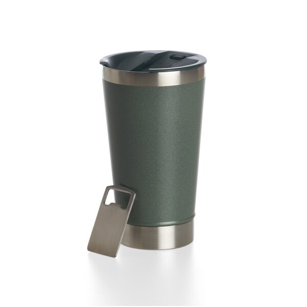 Copo térmico personalizado com logotipo, elegante brinde empresarial.