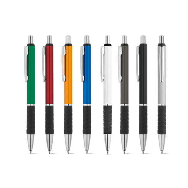 Caneta Personalizada com personalização de logotipo de marca corporativa. Brinde personalizado exclusivo.