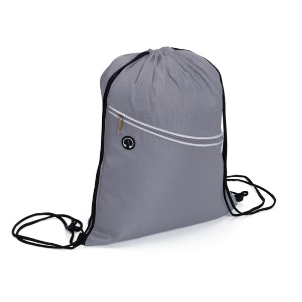 Mochila Saco Personalizada com logotipo de marca empresarial. Opção de brindes para empresa.