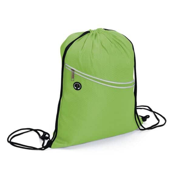 Mochila Saco Personalizada com gravação de marca empresarial. Opção de brinde corporativo para empresas.