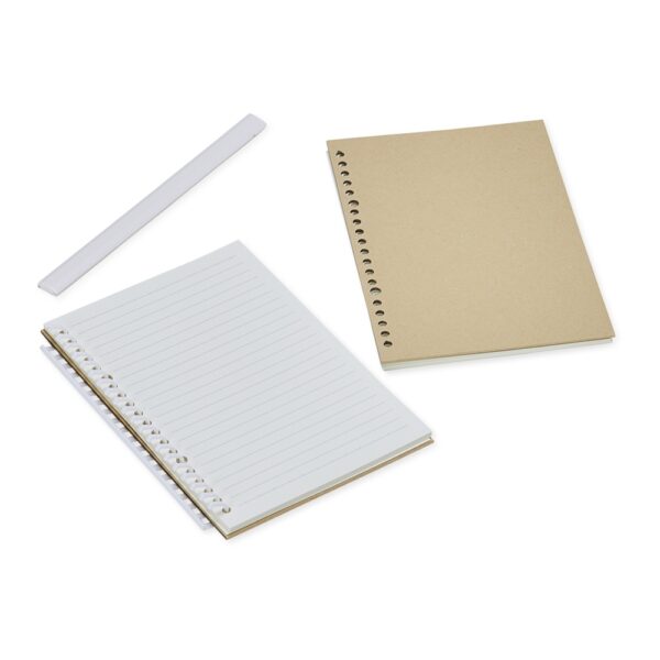(21x14 cm) | Caderno Ecológico Personalizado Kraft - COM PAUTA - HUBZB-05060 - Image 2
