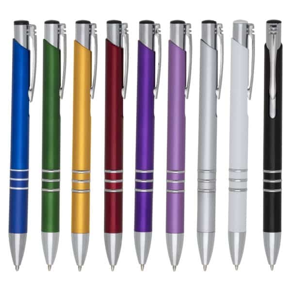 Caneta Personalizada com personalização de logotipo de marca empresarial. Brinde personalizado especial.