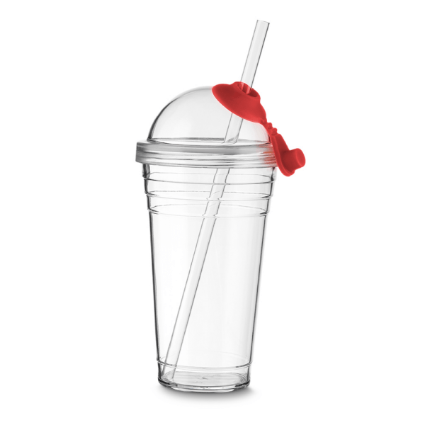 Copo Personalizado Acrílico Tampa e Canudo 480ml - HUBAS-8000 - Image 5