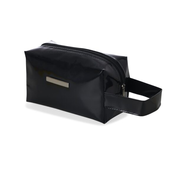 Necessaire Personalizada com logotipo de marca corporativa. Brinde personalizado criativo.