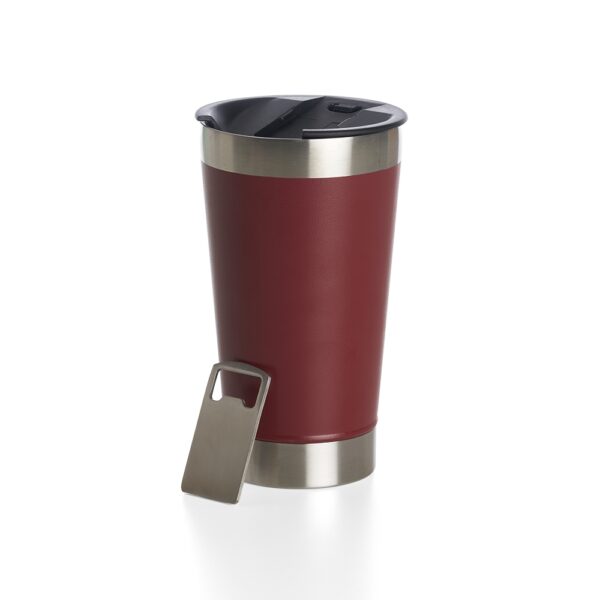 Copo térmico personalizado com logotipo, elegante brinde empresarial.