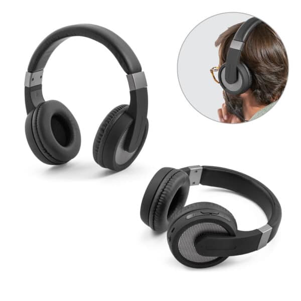Fones de Ouvido Personalizado  em ABS e PU com microfone - HUBSP-57935
