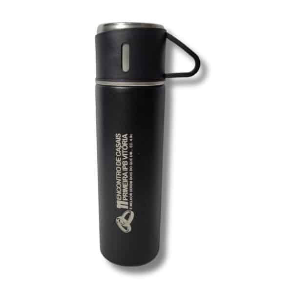 Garrafa Térmica Personalizada 500ml com 3 Xícaras - HUBESN-BZR-Z303 - Image 4