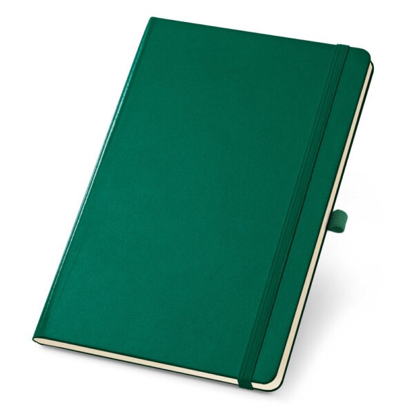 Caderno Personalizado com gravação de marca empresarial. Opção de brinde personalizado para empresas.