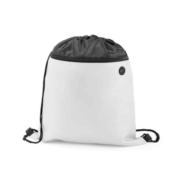 Mochila Saco Personalizada com logotipo de marca corporativa. Opção de brindes para empresa.