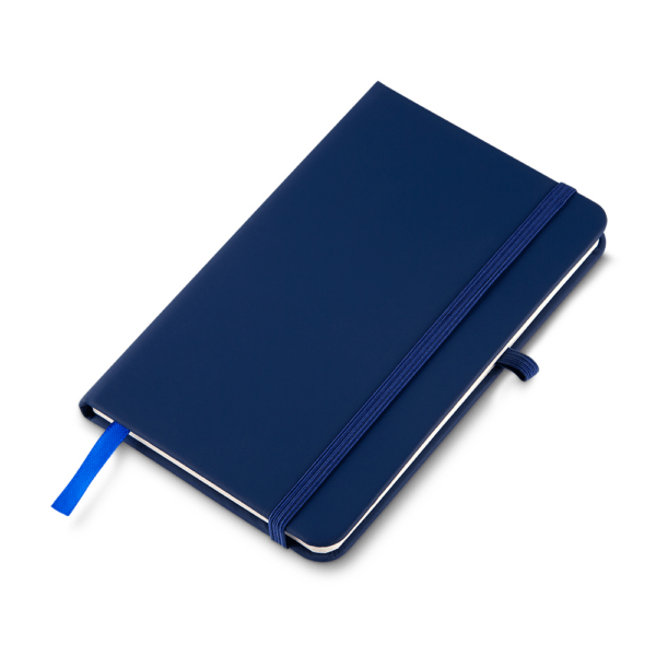 Caderno Personalizado com logotipo de marca corporativa. Opção de brinde personalizado para empresas.