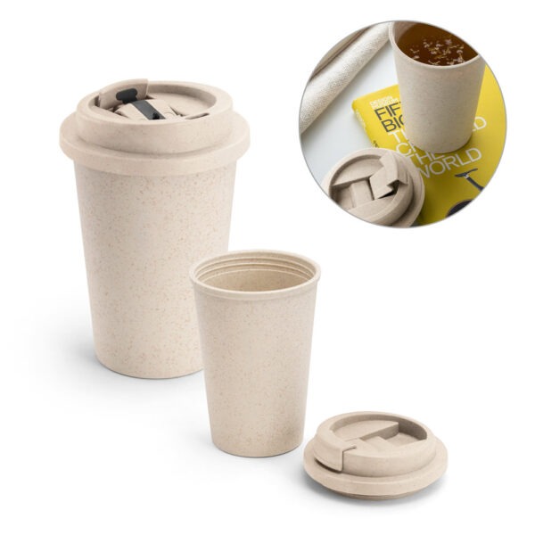 Copo térmico personalizado com personalização, sofisticado e prático brinde empresarial.