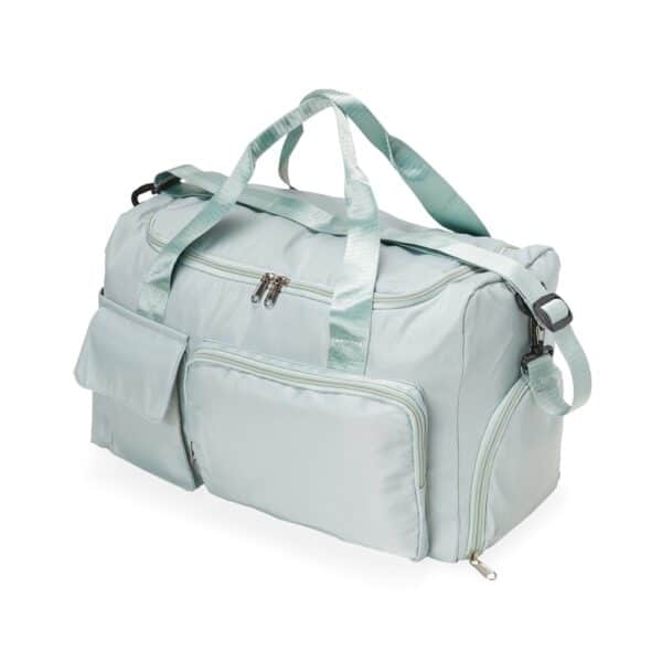 Bolsa de Viagem Personalizada com personalização de logotipo de marca empresarial. Perfeito brinde para empresas.