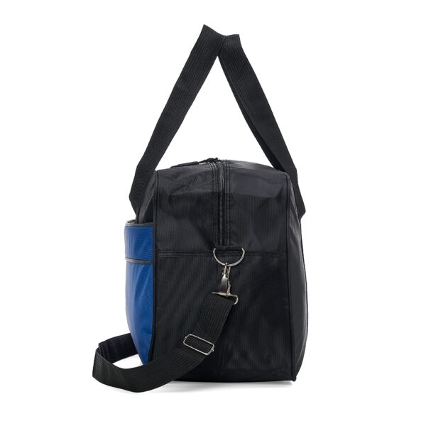 Bolsa de Viagem Personalizada com gravação de logotipo de marca corporativa. Brinde personalizado distinto.