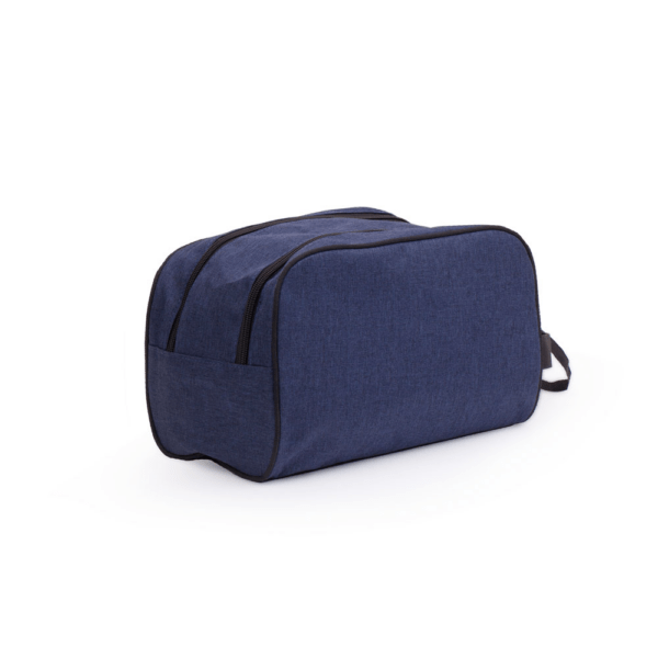 Necessaire Personalizada com logotipo de marca empresarial. Brinde personalizado inovador.