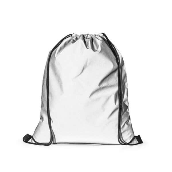 Mochila Saco Personalizada com personalização de marca empresarial. Opção de brinde personalizado para empresas.
