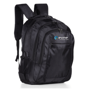 Mochila Personalizada com gravação de marca corporativa. Tipo de brindes para empresa.