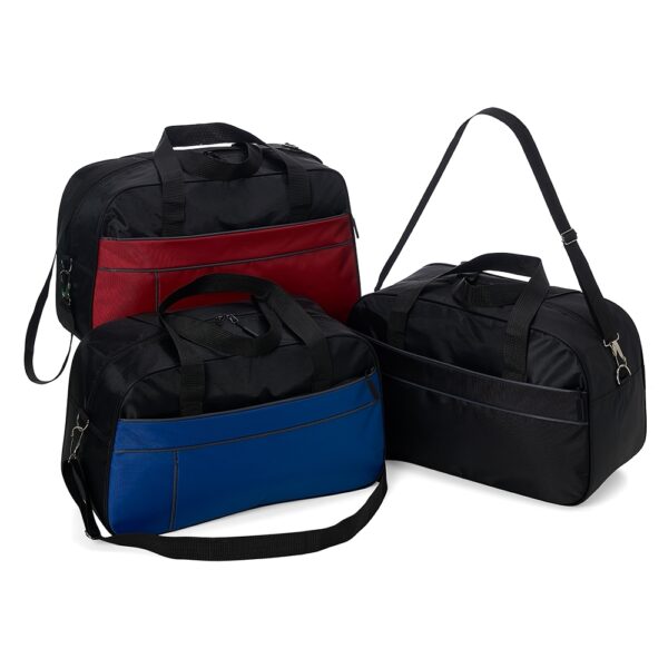 Bolsa de Viagem Personalizada com gravação de logotipo de marca corporativa. Perfeito brinde para empresas.