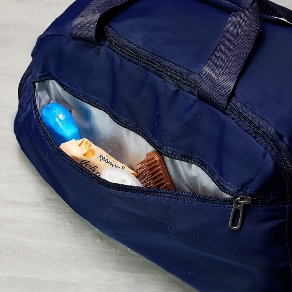 Bolsa de Viagem Personalizada com gravação de logotipo de marca empresarial. Brinde corporativo especial.