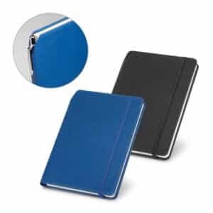 Caderno Personalizado com gravação de marca empresarial. Opção de brinde personalizado para empresas.
