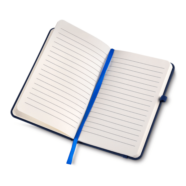 Caderno Personalizado com logotipo de marca corporativa. Opção de brinde personalizado para empresas.