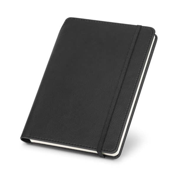 Caderno Personalizado com gravação de marca empresarial. Opção de brinde personalizado para empresas.