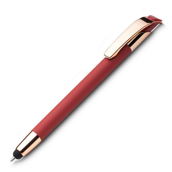 Caneta Personalizada com personalização de logotipo de marca empresarial. Excelente brinde para empresas.