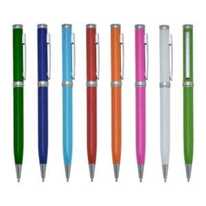 Caneta Personalizada com gravação de logotipo de marca empresarial. Brinde personalizado refinado.