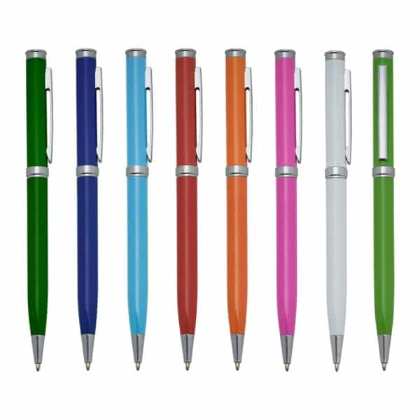 Caneta Personalizada com gravação de logotipo de marca empresarial. Brinde personalizado refinado.