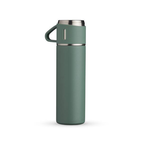 Garrafa Térmica Personalizada com gravação de logotipo de marca empresarial. Brinde corporativo exclusivo.