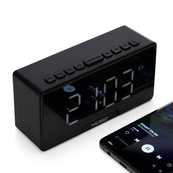 Caixa de Som Personalizada Bluetooth c/ Relógio - HUBZB-04065