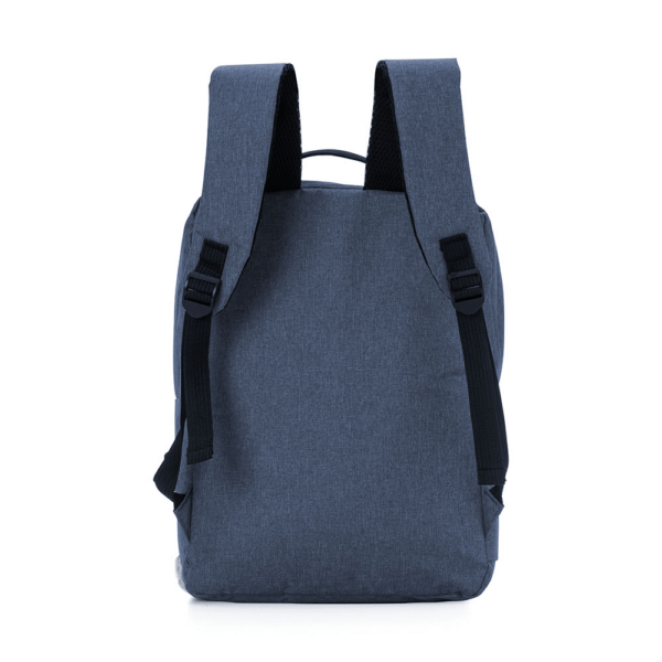 Mochila Personalizada com personalização de marca corporativa. Opção de brindes para empresa.