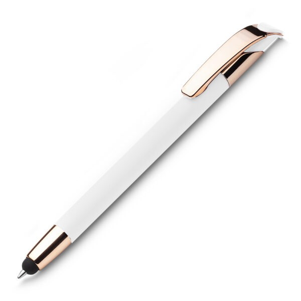 Caneta Personalizada com logotipo de marca corporativa. Brinde corporativo elegante.