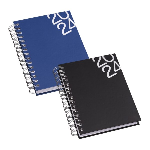 (20x16 cm) | Agenda Personalizada diária 2024 Wire-o - HUBZB-14626