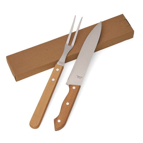 Kit Churrasco Personalizado 2 peças com Caixa Kraft- HUBZB-7443